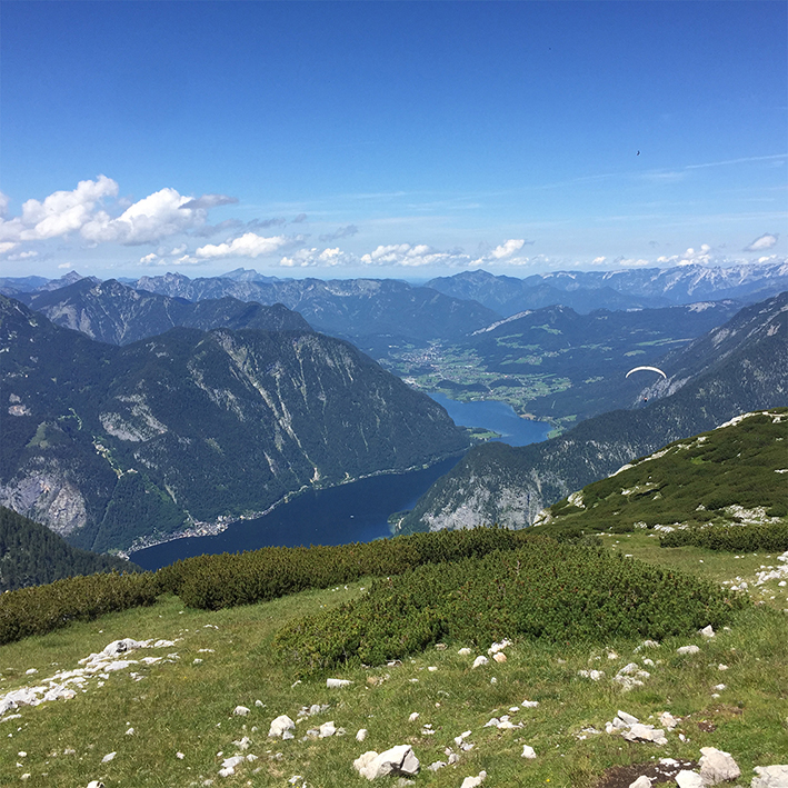 Urlaub in Österreich, Alpen, Bergsee, Auszeit in den Bergen, Natur